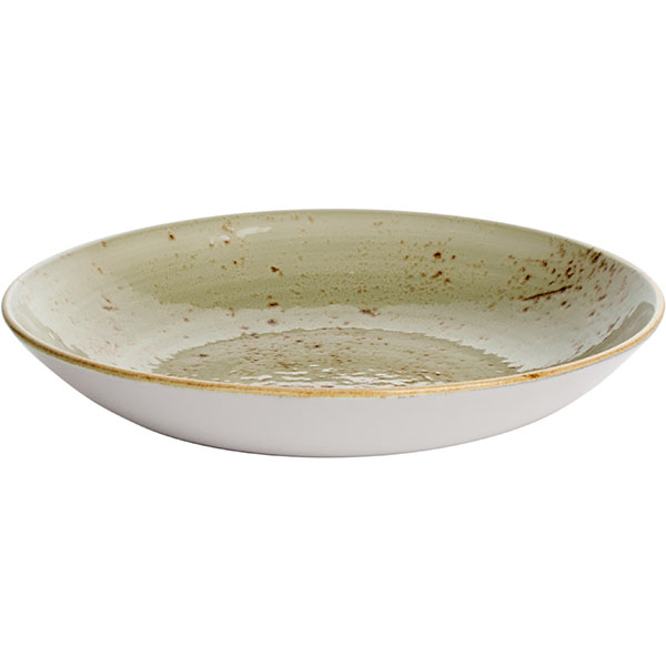 Салатник «Крафт Грин»;фарфор;0,65л;D=205,H=40мм;зелен.