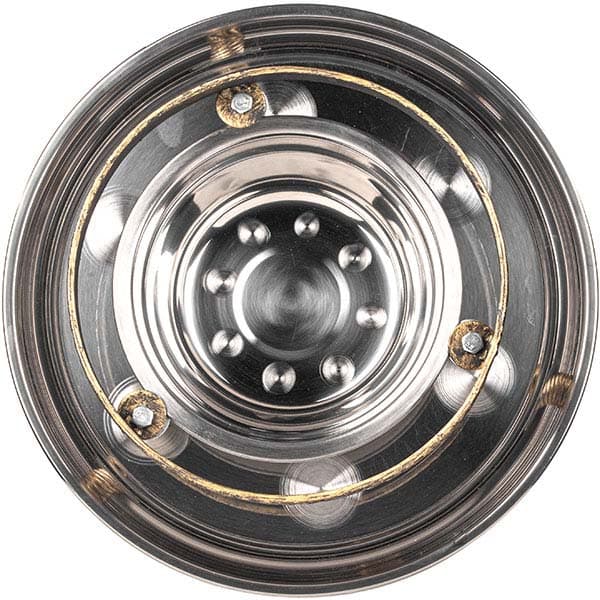 Набор для подачи саджа без крышки 2 предмета;сталь нерж.,тефлон;D=34,H=23см;золотой