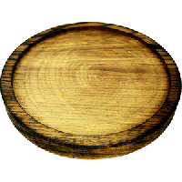 Доска для подачи;дуб;D=240,H=25мм;св. дерево,тем.дерево