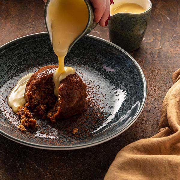 Молочник «Революшн Гранит»;фарфор;85мл;D=58,H=72,L=75мм;серый,коричнев.