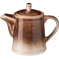 Чайник заварочный «Маррон Реативо»;фарфор;0,5л;,H=14,5см;коричнев.,бежев. Чайник заварочный «Маррон Реативо»;фарфор;0,5л;,H=14,5см;коричнев.,бежев.