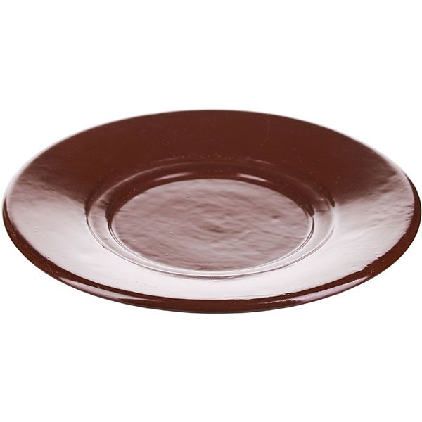 Блюдце «Шоколад»;фарфор;D=155,H=20мм;тем.корич.