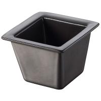 Салатник для комплимента «Тайм сквэа»;керамика;50мл;,H=47,L=65,B=65мм;черный