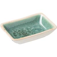 Соусник «Эрбосо Реативо»;фарфор;50мл;,H=25,L=95,B=70мм;бирюз.,бежев.