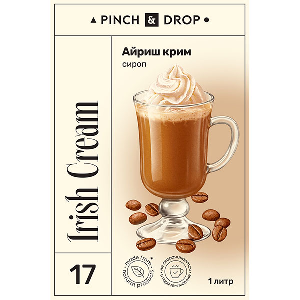 Сироп «Айриш Крим» Pinch&Drop;стекло;1л;D=85,H=330мм