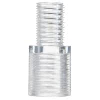 Переходник для крана для емкости для жидкости;пластик;D=30/20,H=65мм;прозр.