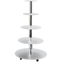 Подставка д/торта 5-ярусн.D=20-26-32-40-45см;алюмин.