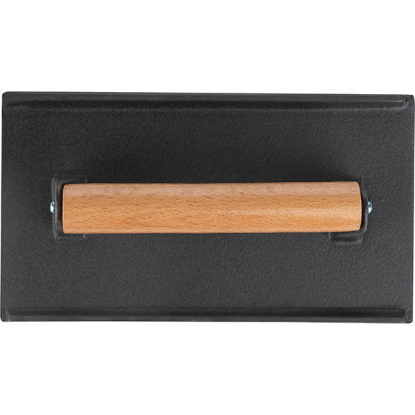 Пресс для гриля «Эмбер Каст Мэтт»;чугун,дерево;,L=23,B=13см;черный,св. дерево