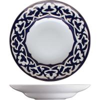 Тарелка глубокая «Восток Голд»;фарфор;450мл;D=295,H=55мм;синий,золотой