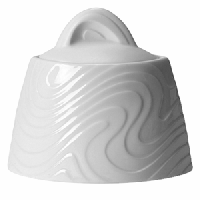 Сахарница б/крышки «Оптик»;фарфор;285мл;D=13,H=10,L=11,B=8см;белый