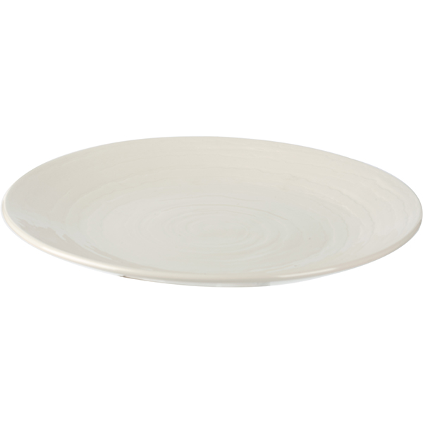 Тарелка «Скейп»;фарфор;D=28,5см;белый