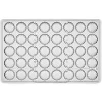 Форма для шоколада «Ромашка» на листе 275*175мм[40шт];поликарбонат;D=26,H=19мм