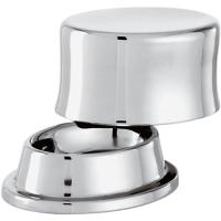 Масленка с крыш. «Бамбу»;сталь нерж.,посеребрен.;30мл;,L=95,B=70мм