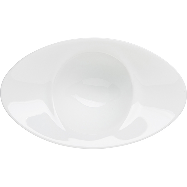 Салатник «Крушиал Дэт» овальный;фарфор;125мл;,H=50,L=162,B=110мм;белый