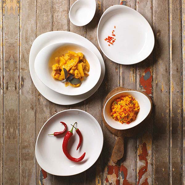 Салатник «ФриСтайл»;фарфор;0,8л;D=25,H=7см;белый