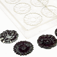 Форма для шоколада «Цветы»[20шт];D=45мм