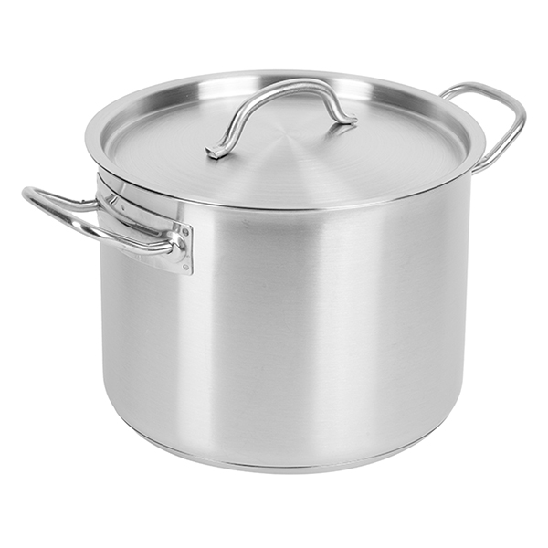 Кастрюля с крышкой (тройное дно);сталь нерж.;5л;D=21,5,H=16см;металлич.