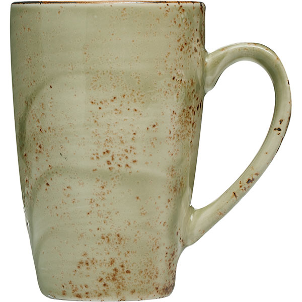 Кружка «Крафт Грин»;фарфор;350мл;D=80,H=120,L=115мм;зелен.