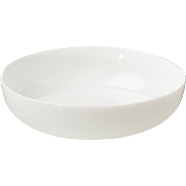 Тарелка глубокая «Эволюшнс Уайт»;стекло;0,6л;D=17,H=4см;белый