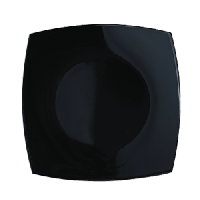 Тарелка «Квадрато» мелкая;стекло;,L=19,B=19см;черный