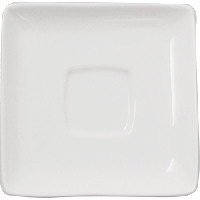 Блюдце «Кунстверк» квадратное;фарфор;,L=13,2,B=13,2см;белый