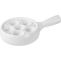 Блюдо для улиток «Кунстверк»;фарфор;D=110,H=57,L=190,B=116мм;белый