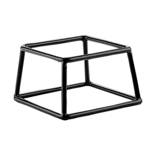 Подставка фуршетная;пластик;,H=10,2,L=17,8,B=15,2см;черный