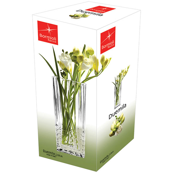 Ваза для цветов «Дуэмила»;стекло;,H=23см;прозр.