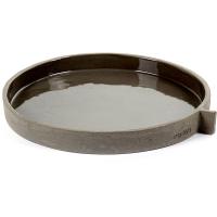 Блюдо глубокое;бетон;D=32,H=3см;серый