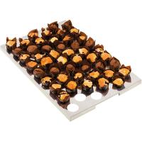 Подставка для маффинов 51 ячейка;сталь нерж.;D=45,H=21,L=560,B=360мм