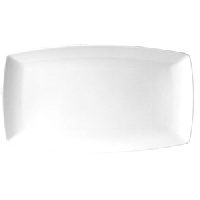 Блюдо «Вайт Нэо»;фарфор;,H=20,L=360,B=203мм;белый