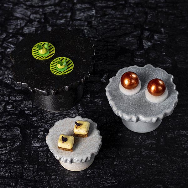 Подставка для комплимента «Ро Дизайн Бай Кевала»;керамика;D=9,H=5см;белый