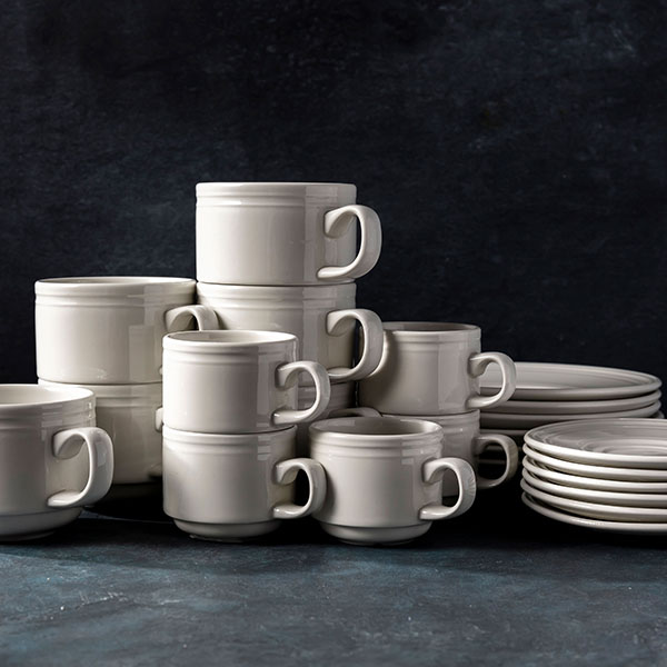 Чашка чайная «Бид»;фарфор;200мл;D=80,H=65мм;белый