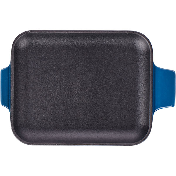 Сковорода д/подачи прямоуг.;чугун;,H=2,L=16,B=13см;синий,черный