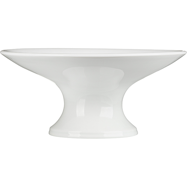 Ваза для фруктов «Белая» Принц;фарфор;D=21,H=10,3см;белый