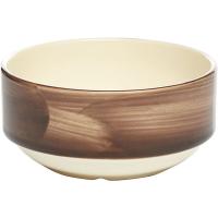 Чашка бульонная «Пепперкорн»;фарфор;285мл;D=12,H=6см;коричнев.,бежев.