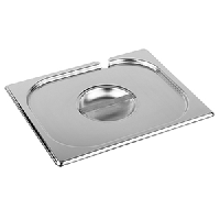 Крышка для гастроемкости с вырезом для ложки GN 1/3;сталь нерж.