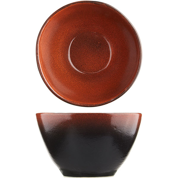 Салатник «Млечный путь красный»;фарфор;0,6л;D=15см;красный,черный