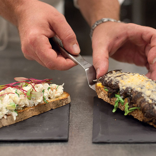 Блюдо для подачи «Базальт»;фарфор;,L=15,B=15см;черный,матовый