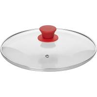 Крышка;стекло,силикон;D=26см;прозр.,в ассорт.