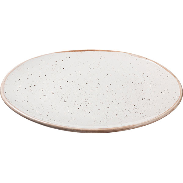 Тарелка «Пунто Бьянка»;фарфор;D=28см;белый,черный