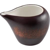 Молочник «Эстиа»;фарфор;250мл;D=120,H=75мм;коричнев.,белый