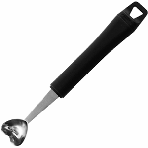 Нуазетка «Сердце»;сталь,полипроп.;D=23/23,H=10,L=190мм;черный