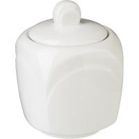 Сахарница с крышкой «Бьянко»;фарфор;240мл;,H=85,L=70,B=70мм;белый
