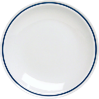 Тарелка мелкая;фарфор;D=25см;голуб.