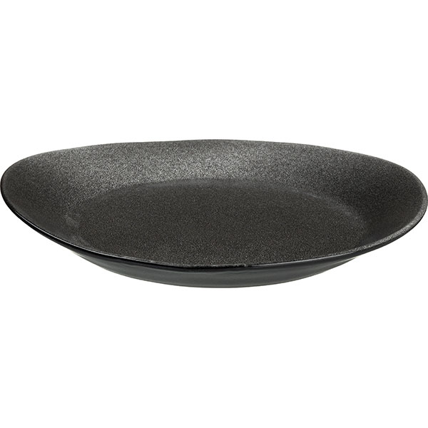 Тарелка «Млечный путь»;фарфор;,H=3,L=32,B=29см;черный,серый