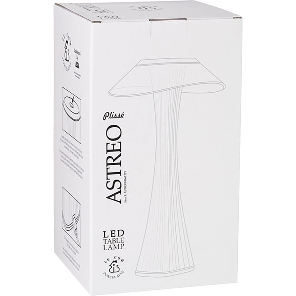 Лампа настольная «Астрэо» LED 3ватт;пластик;D=15,H=27,5см;белый