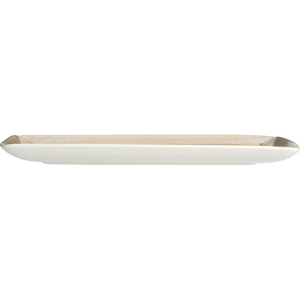 Блюдо «Революшн Сэндстоун» прямоугольное;фарфор;,L=27,B=16,5см;бежев.