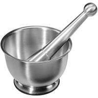 Мадлер со ступкой;сталь нерж.;0,55л;D=12,L=17см;серебрист.