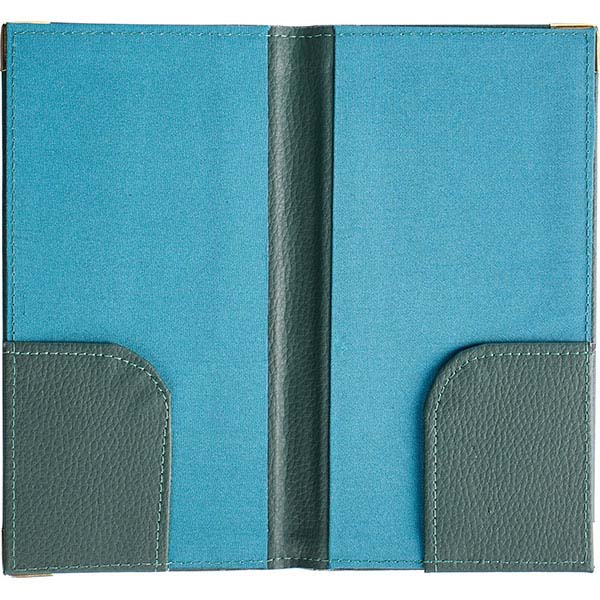 Папка для счетов;кожезам.;,L=22,B=12см;зелен.